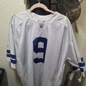 Reebok Authentic White and Blue NFL Jersey XXL
